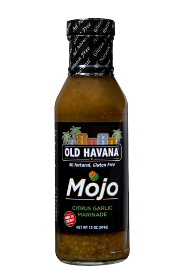 A bottle of Old Havana Foods Mojo Citrus Garlic Marinade 12 oz