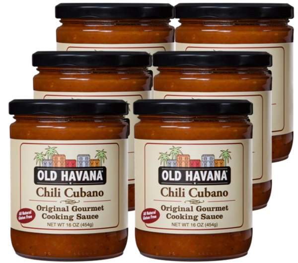 6 jars Old Havana Foods Chili Cubano Original Gourmet Cooking Sauce - 16 oz.