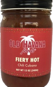 Picture of 12 oz jar of Old Havana Foods Fiery Hot Chili Cubano
